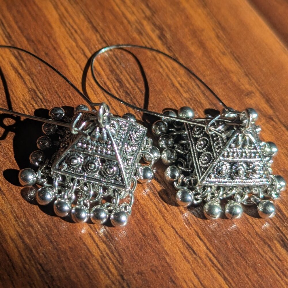 Brand New Jhumka Earrings - Silver